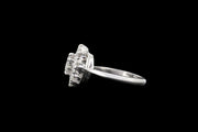 18ct White Gold Diamond Cluster Ring