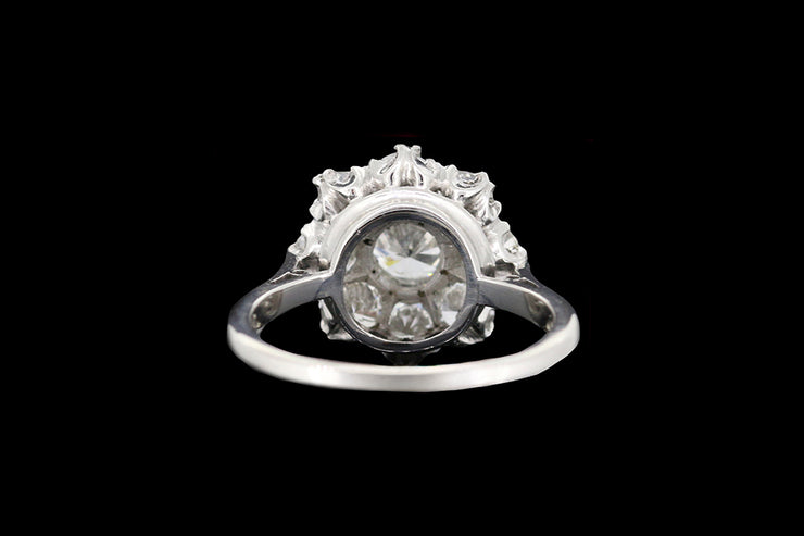 18ct White Gold Diamond Cluster Ring