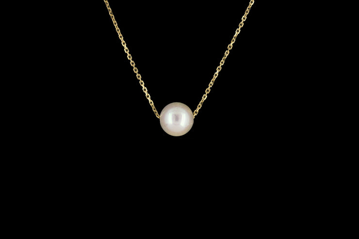 9ct Yellow Gold Cultured Pearl Pendant