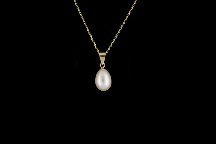 9ct Yellow Gold Freshwater Pearl Pendant