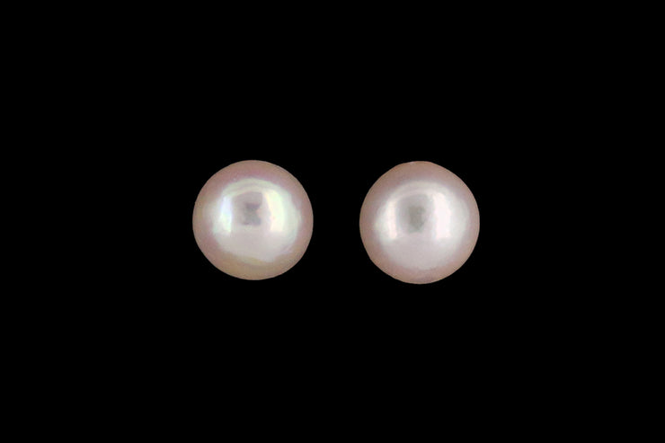 9ct Yellow Gold Cultured Pearl Stud Earrings