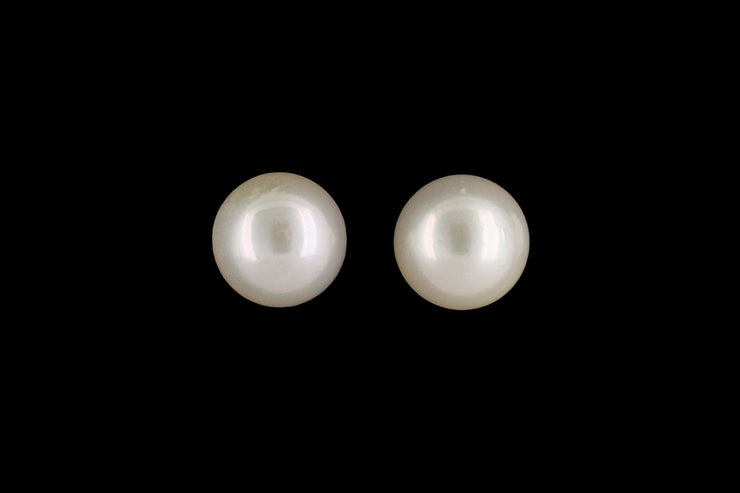 9ct Yellow Gold Cultured Pearl Stud Earrings