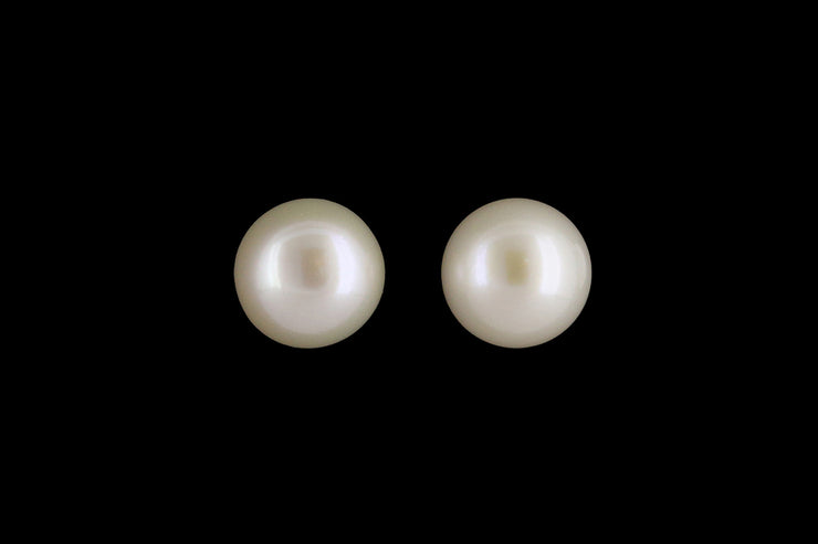 9ct Yellow Gold Cultured Pearl Stud Earrings