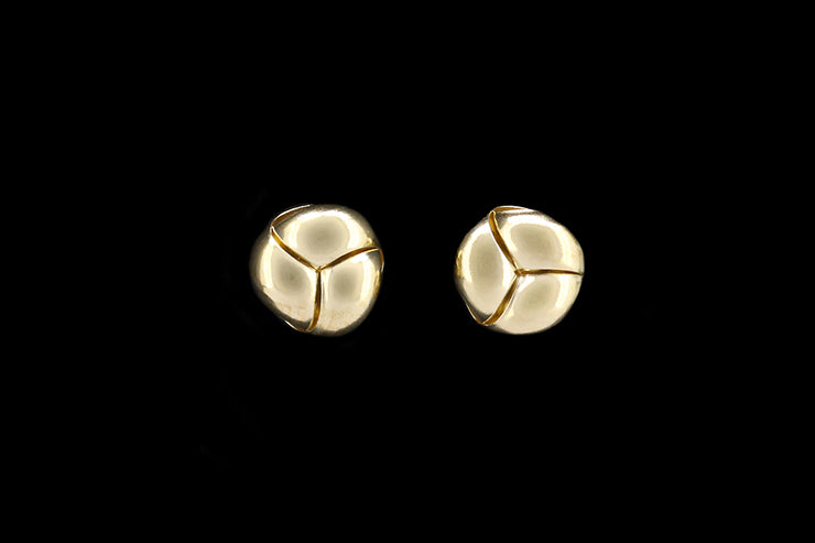 9ct Yellow Gold Knot Stud Earrings
