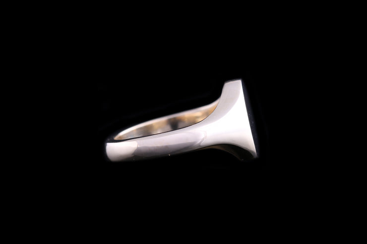 9ct Yellow Gold Oval Signet Ring 11 X 9