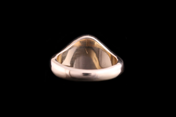 9ct Yellow Gold Oval Signet Ring 11 X 9