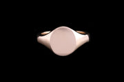 9ct Yellow Gold Oval Signet Ring 11 X 9