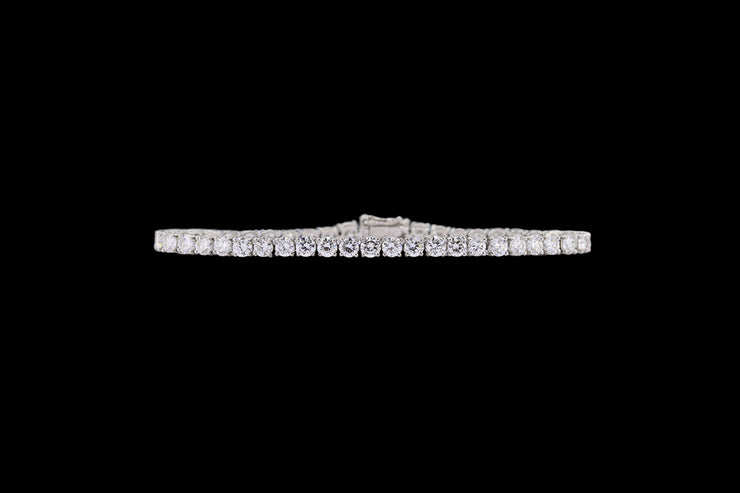 Platinum Diamond Line Bracelet
