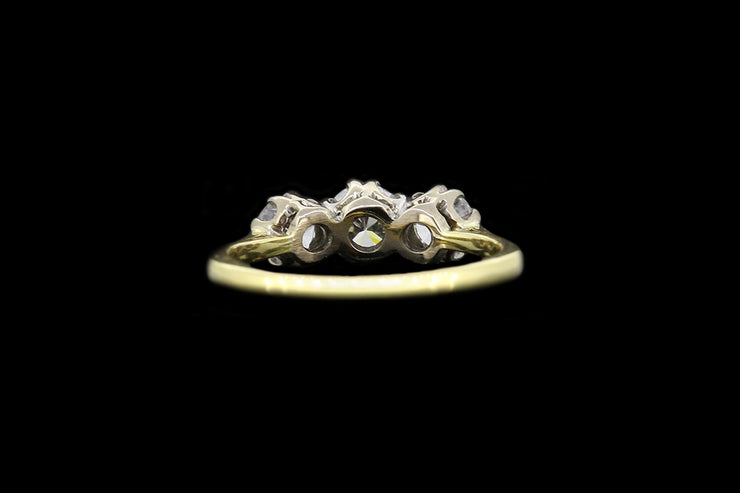 18ct Yellow Gold Diamond Three Stone Ring