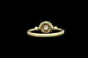 18ct Yellow Gold Diamond Target Ring