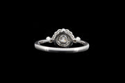 18ct White Gold Diamond Target Ring