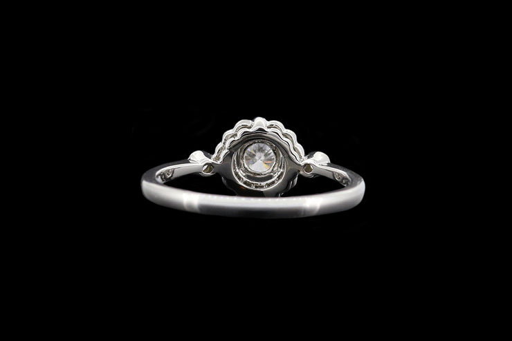 18ct White Gold Diamond Target Ring