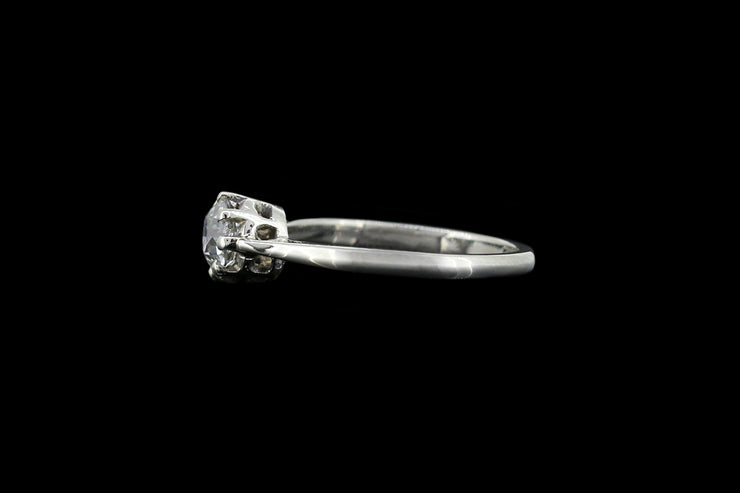 Art Deco Platinum Diamond Solitaire Ring