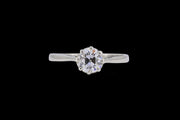 Art Deco Platinum Diamond Solitaire Ring