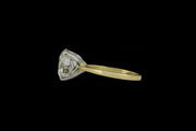 18ct Yellow Gold Diamond Solitaire Ring