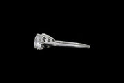 18ct White Gold Diamond Three Stone Ring