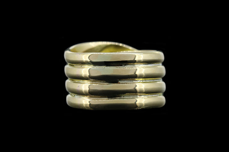 Victorian 18ct Yellow Gold Diamond and Garnet Snake Ring