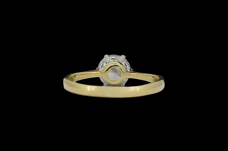 18ct Yellow Gold Diamond Solitaire Ring