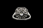 Platinum Diamond Target Ring