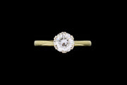18ct Yellow Gold Diamond Solitaire Ring