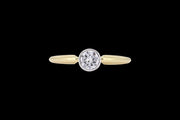 18ct Yellow Gold Diamond Solitaire Ring