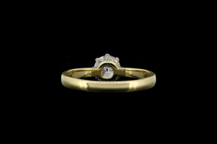 18ct Yellow Gold Diamond Solitaire Ring