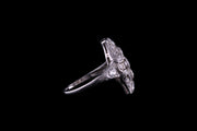 Art Deco Platinum Diamond Dress Ring
