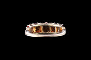 18ct Yellow Gold Hessonite Garnet Five Stone Ring
