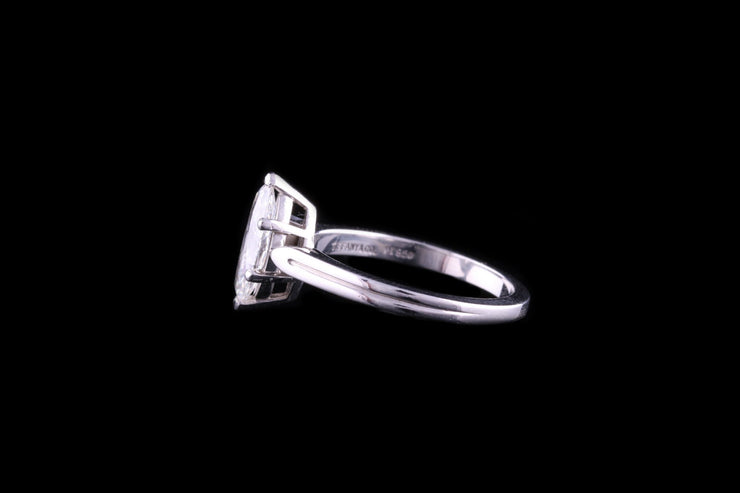 Tiffany & Co Platinum Diamond Single Stone Ring