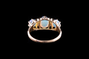 18ct Yellow Gold Opal and Diamond Dress Ring