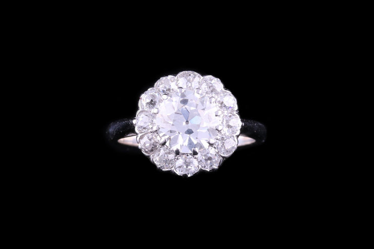 18ct White Gold Diamond Cluster Ring