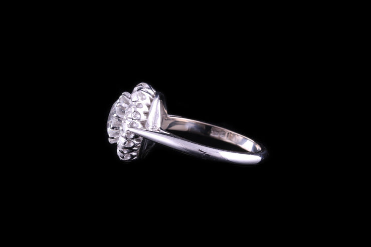 18ct White Gold Diamond Cluster Ring