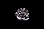 18ct White Gold Diamond Flower Ring