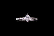 Platinum Marquise Diamond Single Stone Ring