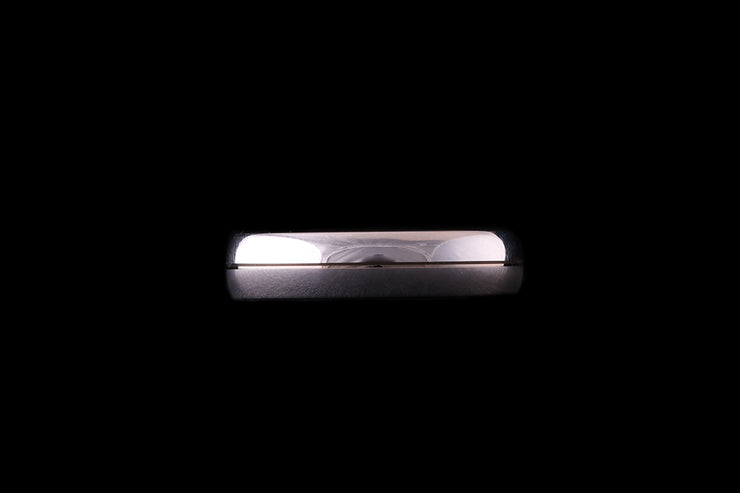 18ct White Gold D Shaped Wedding Ring