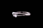 Platinum Diamond Two Stone Ring