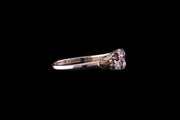 18ct Yellow Gold Ruby and Diamond Double Row Ring