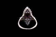 18ct Yellow Gold Ruby and Diamond Dress Ring