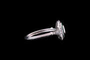Platinum Diamond & Emerald Dress Ring