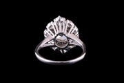 18ct White Gold Diamond Marquise Dress Ring