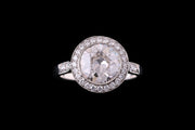 18ct White Gold Diamond Target Dress Ring
