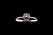 Platinum Diamond Rectangular Cluster Ring