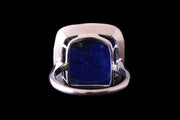 18ct White Gold Lapis Lazuli Dress Ring