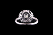 18ct White Gold Diamond Circular Dress Ring