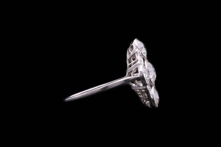 Edwardian Platinum Diamond Dress Ring