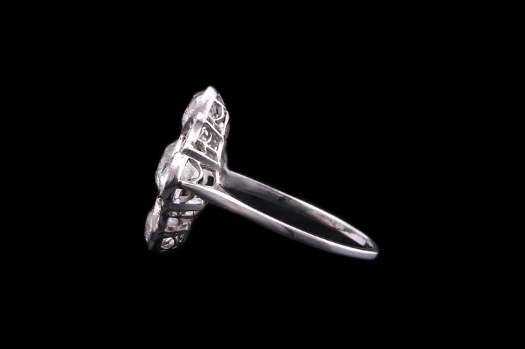 Edwardian Platinum Diamond Dress Ring