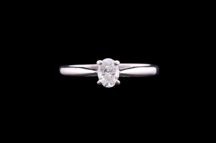 18ct White Gold Diamond Single Stone Ring