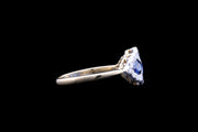 18ct Yellow Gold and White Gold Diamond and Sapphire Dress Ring