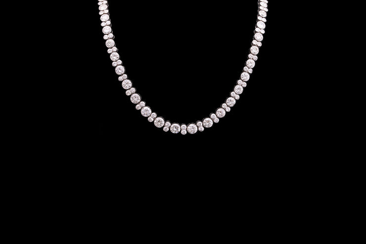 Platinum Diamond Riviere Necklace