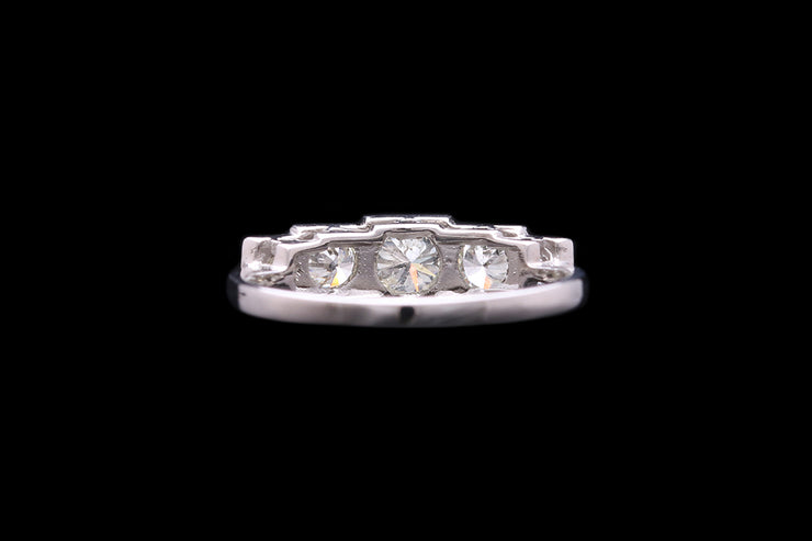 Platinum Diamond Graduated Five Stone Ring